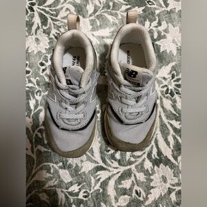 New Balance Kids' Gray and Tan Sneakers